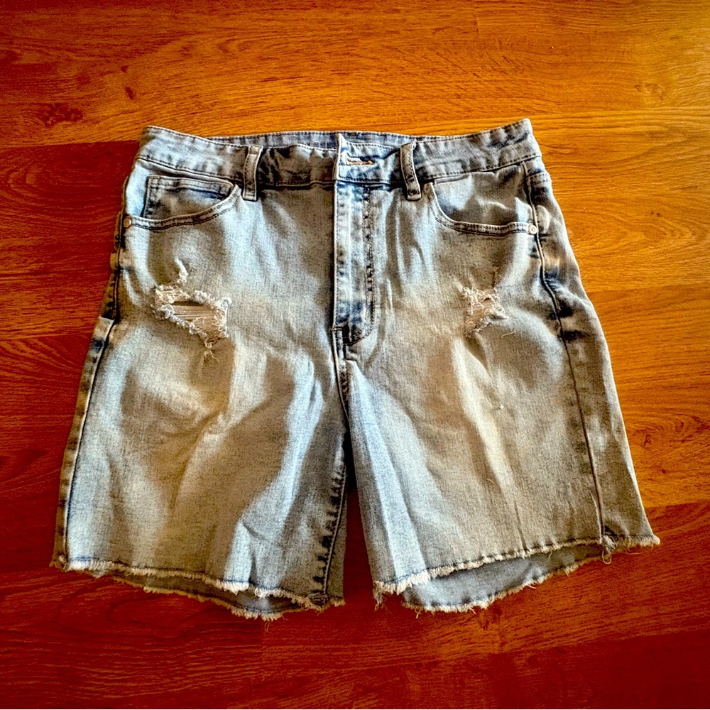 No Boundaries Light Blue Jean Shorts